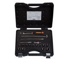 Juego de vasos con cuadrado de 1/2